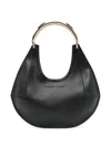 Elisabetta Franchi Small Jewel-handle Tote Bag In Black