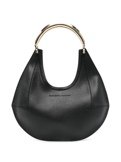 Elisabetta Franchi Small Jewel-handle Tote Bag In Black