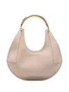 Elisabetta Franchi Small Jewel-handle Tote Bag In Neutrals