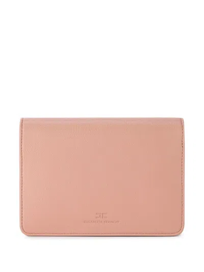 Elisabetta Franchi Small Logo Shoulder Bag In 粉色