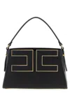 Elisabetta Franchi Small Logo Shoulder Bag Shoulder Bags Black