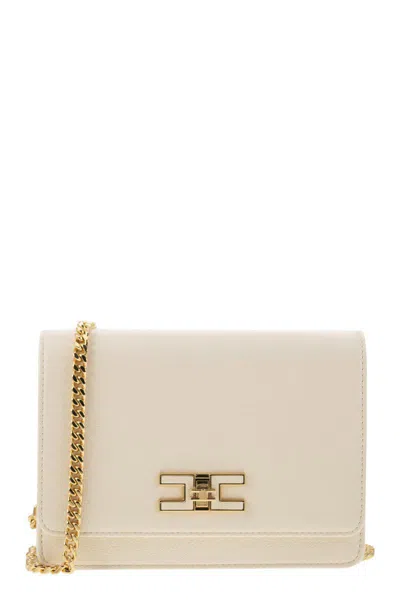 ELISABETTA FRANCHI ELISABETTA FRANCHI SMALL SHOULDER STRAP WITH LOGO PLAQUE