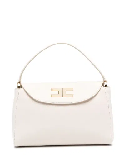 Elisabetta Franchi Small Souple Shoulder Bag In Neutrals