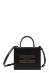 Elisabetta Franchi Small Tote Bag With Logo In Black