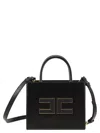 Elisabetta Franchi Small Tote Bag With Logo In Black