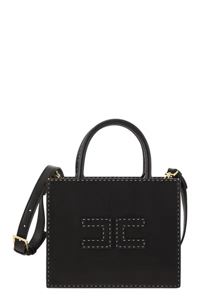 ELISABETTA FRANCHI ELISABETTA FRANCHI SMALL TOTE WITH CONTRAST STITCHING