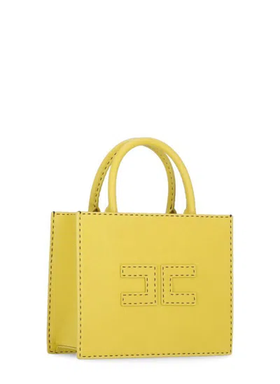 Elisabetta Franchi Small Tote With Contrast Stitching