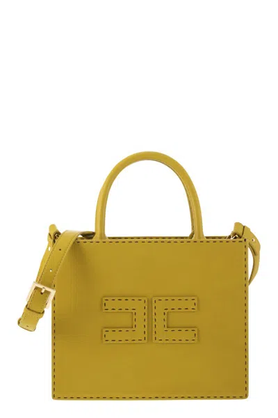 ELISABETTA FRANCHI ELISABETTA FRANCHI SMALL TOTE WITH CONTRAST STITCHING