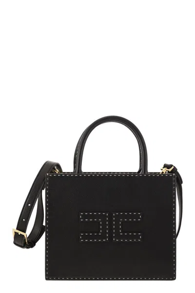 ELISABETTA FRANCHI ELISABETTA FRANCHI SMALL TOTE WITH CONTRAST STITCHING