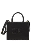 Elisabetta Franchi Black Handbag With Concealed Zip And Versatile Straps In Black