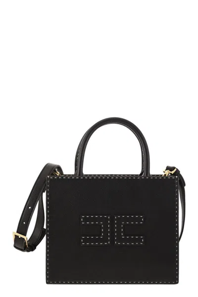 ELISABETTA FRANCHI ELISABETTA FRANCHI SMALL TOTE WITH CONTRAST STITCHING