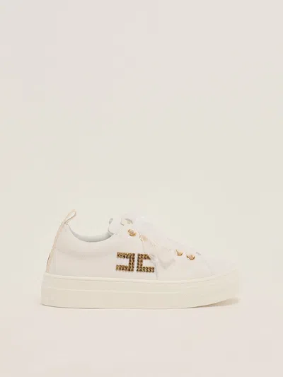 Elisabetta Franchi Kids' Sneakers Low Sneaker In Neutral