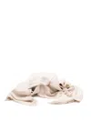 Elisabetta Franchi Soft Lightweight Viscose Scarf In Neutral