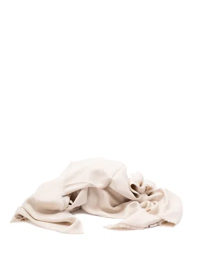 Elisabetta Franchi Soft Lightweight Viscose Scarf In Neutral