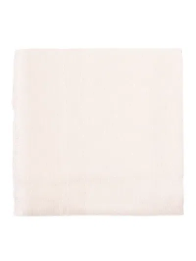 ELISABETTA FRANCHI SOFT VISCOSE-MODAL BLEND WHITE SCARF