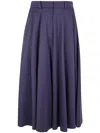 Elisabetta Franchi Long Skirt In Navy