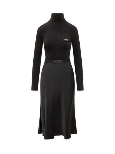 Elisabetta Franchi Sophisticated Suit With Neck Detail In Multi