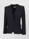 Elisabetta Franchi Special Occasion Double-breasted Blazer In Black