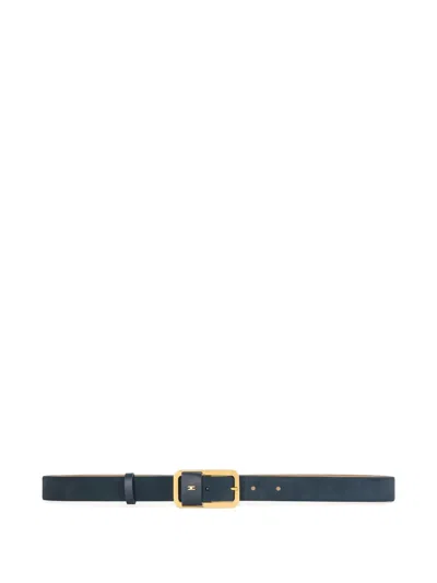 Elisabetta Franchi Square-buckle Belt In Black