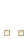 Elisabetta Franchi Square Design Gold Brass Earrings