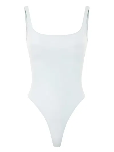 Elisabetta Franchi Body Mit Eckigem Ausschnitt In Animal Print