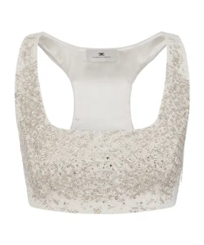 ELISABETTA FRANCHI SQUARE NECK VEST