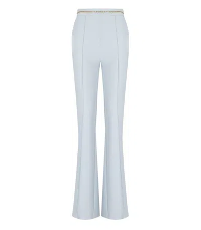 Elisabetta Franchi Starlight Flare Pants In Blue