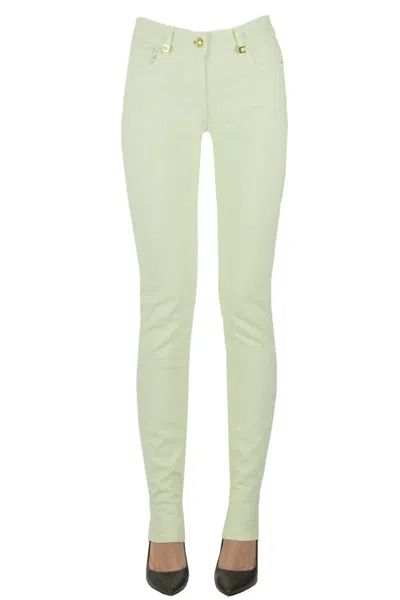 Elisabetta Franchi Straight Leg Jeans In Green