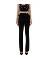 Elisabetta Franchi Straight-leg Tailored Trousers In Black