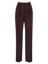 Elisabetta Franchi Pants  Woman Color Burgundy