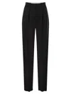 Elisabetta Franchi Tapered Trousers In Black