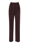 Elisabetta Franchi Pants  Woman Color Burgundy In Red