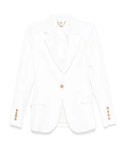 ELISABETTA FRANCHI ELISABETTA FRANCHI EMBROIDERY AND STRAP CRÊPE JACKET