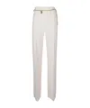 Elisabetta Franchi Strap-up Casual Pants In White