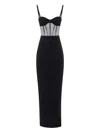Elisabetta Franchi Strapless Corset Dress In Black