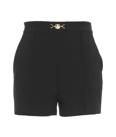 ELISABETTA FRANCHI STRETCH CRÊPE HORSEBIT SHORTS