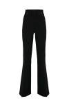 ELISABETTA FRANCHI STRETCH CREPE PALAZZO TROUSERS