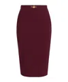 Elisabetta Franchi Skirt With Logo In Brown