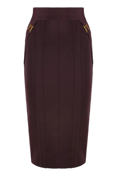 ELISABETTA FRANCHI ELISABETTA FRANCHI STRETCH PENCIL SKIRT