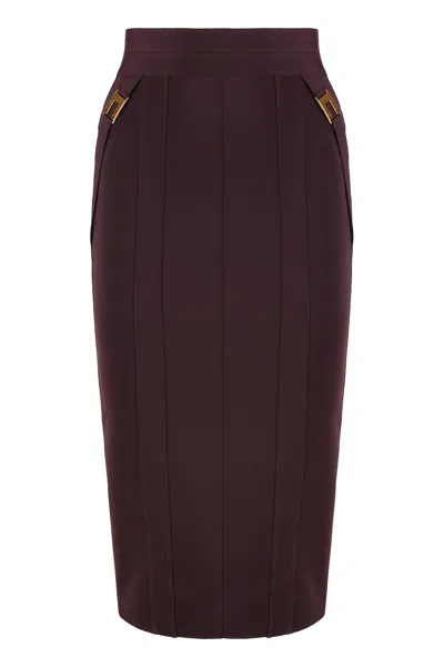ELISABETTA FRANCHI STRETCH PENCIL SKIRT