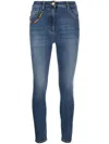 Elisabetta Franchi Cotton Jeans In Blue