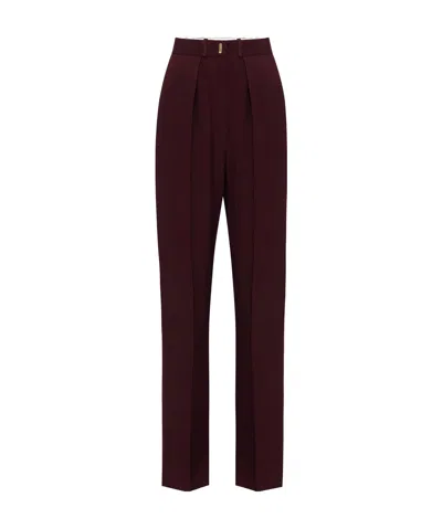 Elisabetta Franchi Stripe-detailing Straight-leg Trousers In Black