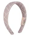 Elisabetta Franchi Stripe-pattern Headband In Pink