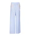Elisabetta Franchi Striped Casual Pants In Blue