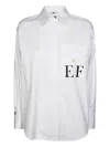 Elisabetta Franchi Button Cuff Shirt Featuring Front Pocket In White