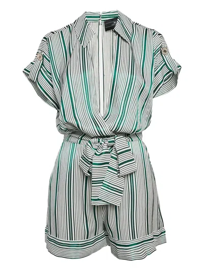 Pre-owned Elisabetta Franchi Striped Playsuit