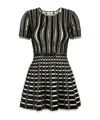 Elisabetta Franchi Viscose Dress With Micro-ruffles In Black