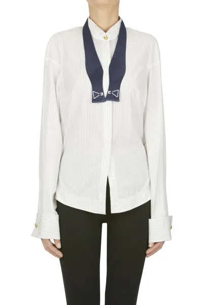 Elisabetta Franchi Striped T-shirt In White