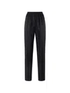Elisabetta Franchi Striped Trousers In Black