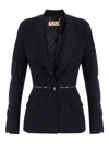 Elisabetta Franchi Structured Belted Blazer